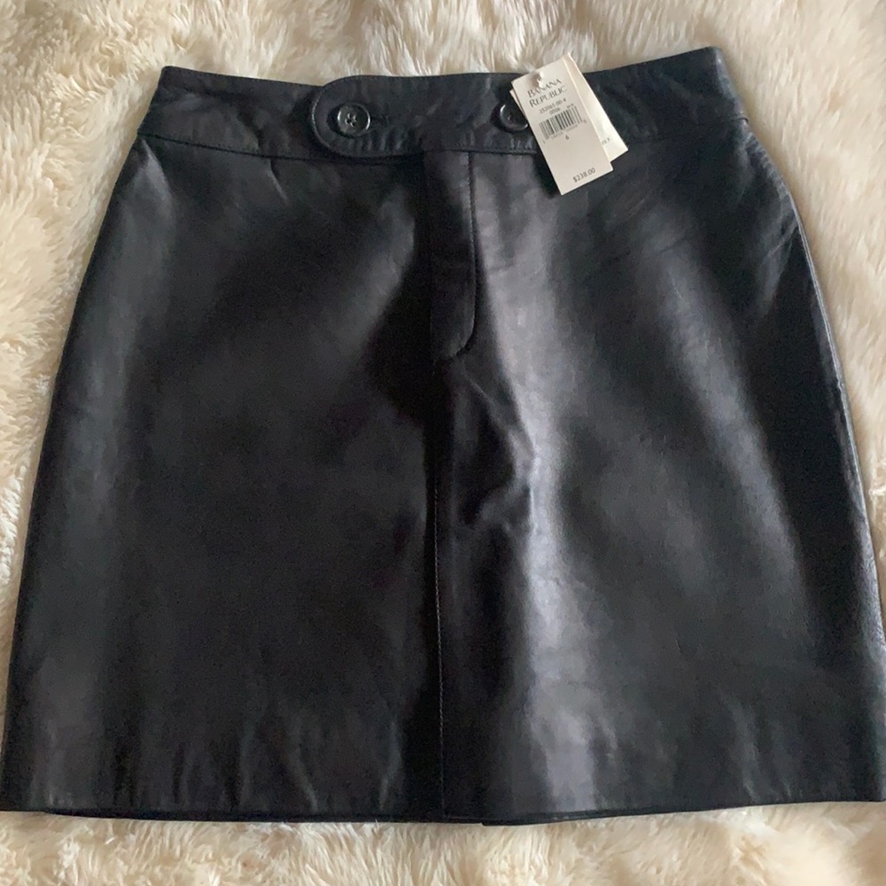 Banana Republic Leather skirt